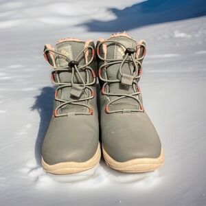 Columbia Snow Boots Sz 6 Women's Gray & Pink Water Proof. Fits Like‎ A Size 7.